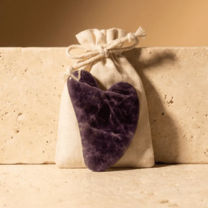 Gua Sha Facial Stone | Jade, Rose Quartz &amp; Amethyst Face Massage Tool