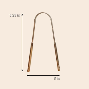 Stainless Steel Tongue Scraper | Reusable Oral Care Tool for Fresh Breath