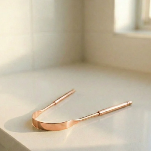 Stainless Steel Tongue Scraper | Reusable Oral Care Tool for Fresh Breath