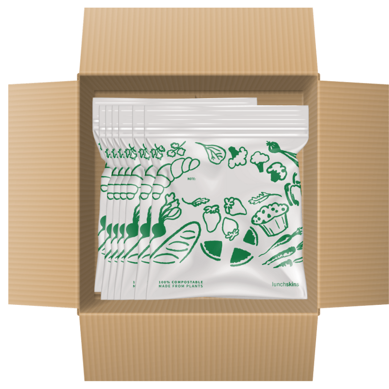 1,440 Ziptop Compostable Freezer-Safe Gallon Storage Bags