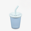 10oz Reusable Kid’s Cup with Straw Lid – Stainless Steel