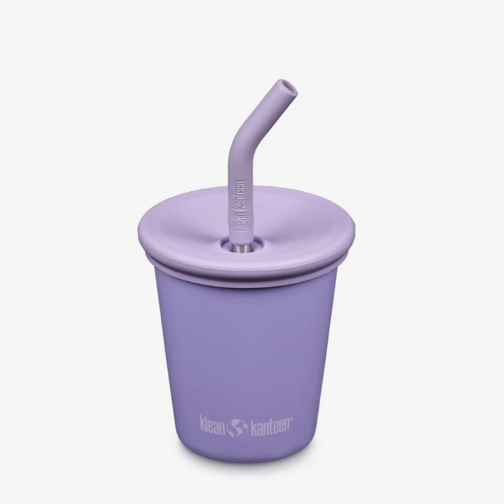 10oz Reusable Kid’s Cup with Straw Lid – Stainless Steel