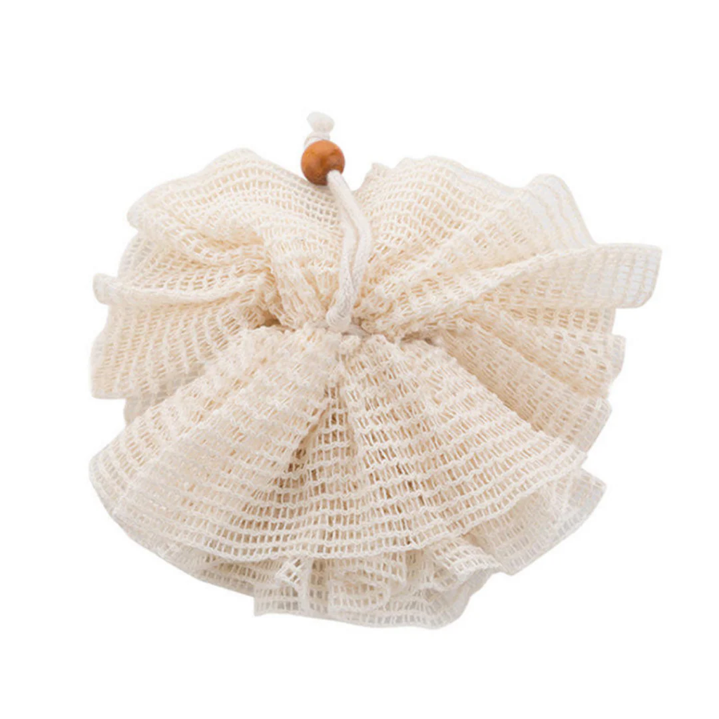 Ramie Exfoliating Shower Pouf – Natural Fiber Bath Sponge