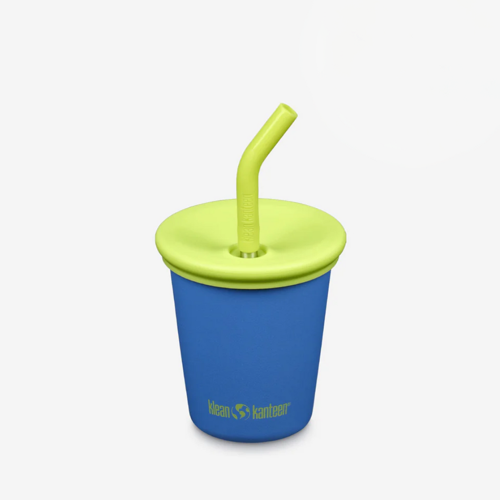 10oz Reusable Kid’s Cup with Straw Lid – Stainless Steel