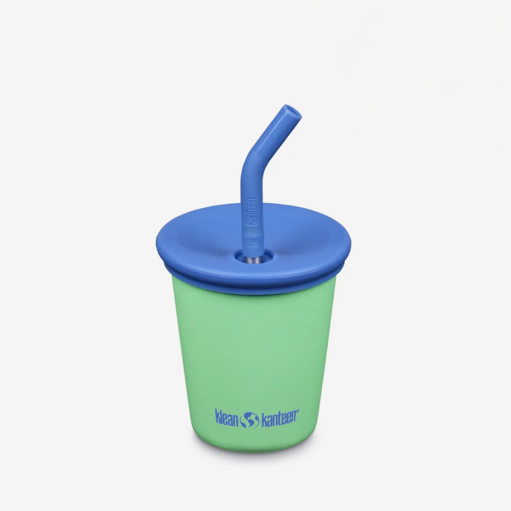 10oz Reusable Kid’s Cup with Straw Lid – Stainless Steel