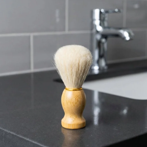 Bamboo Shave Brush with Holder | Eco-Friendly Shaving Brush with Natural Bristles