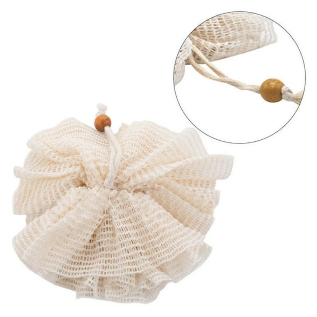 Ramie Exfoliating Shower Pouf – Natural Fiber Bath Sponge
