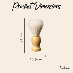 Bamboo Shave Brush with Holder | Eco-Friendly Shaving Brush with Natural Bristles