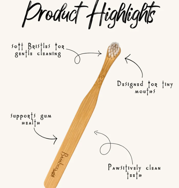 Bamboo Cat Toothbrush | Plastic-Free, Compostable Pet Dental Care