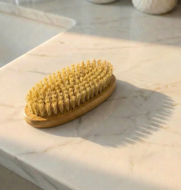 Bamboo Beard Brush with Sisal Bristles | Plastic-Free Vegan Grooming Brush