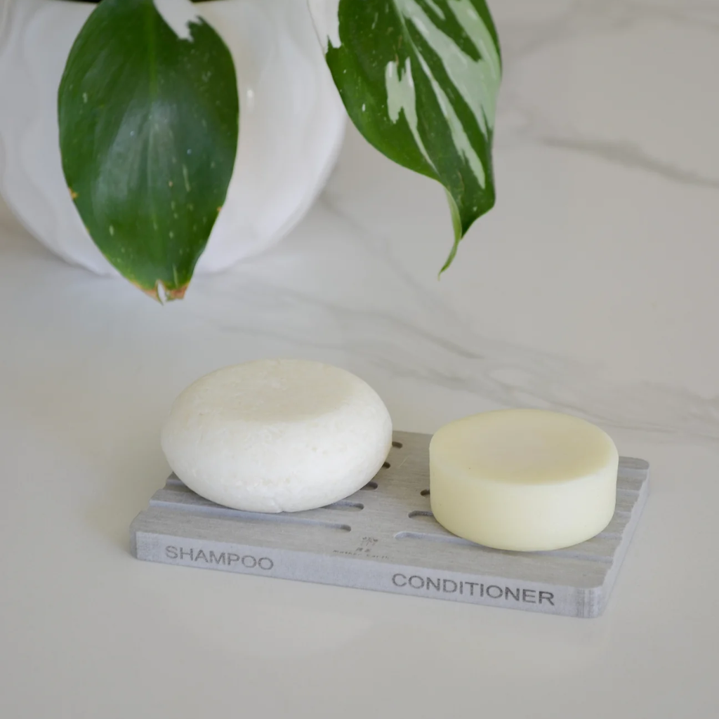 Quick-Dry Diatomite Soap Dish with Labels – Antimicrobial, Plastic-Free & Humidity-Resistant