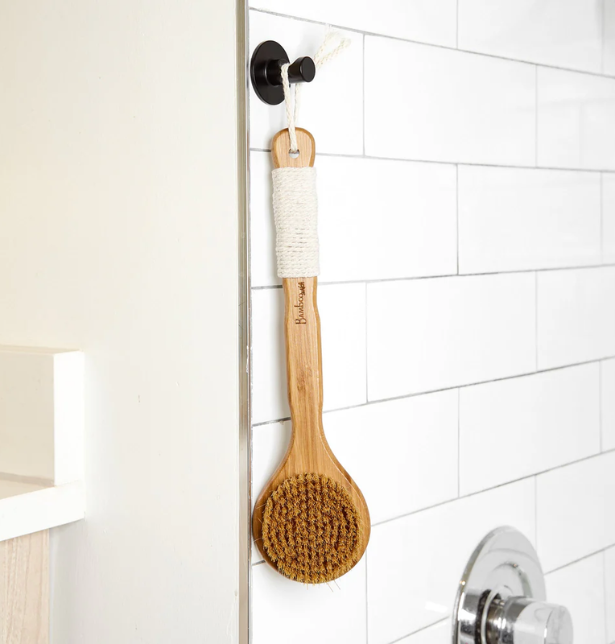 Bamboo Dry Brush with Sisal Bristles | Plastic-Free Body Exfoliating Brush