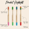 Bamboo Kids Toothbrush with Round Handle – Eco-Friendly Children’s Toothbrush