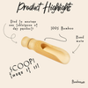 Eco-Friendly Bamboo Laundry Scoop with Wide Head