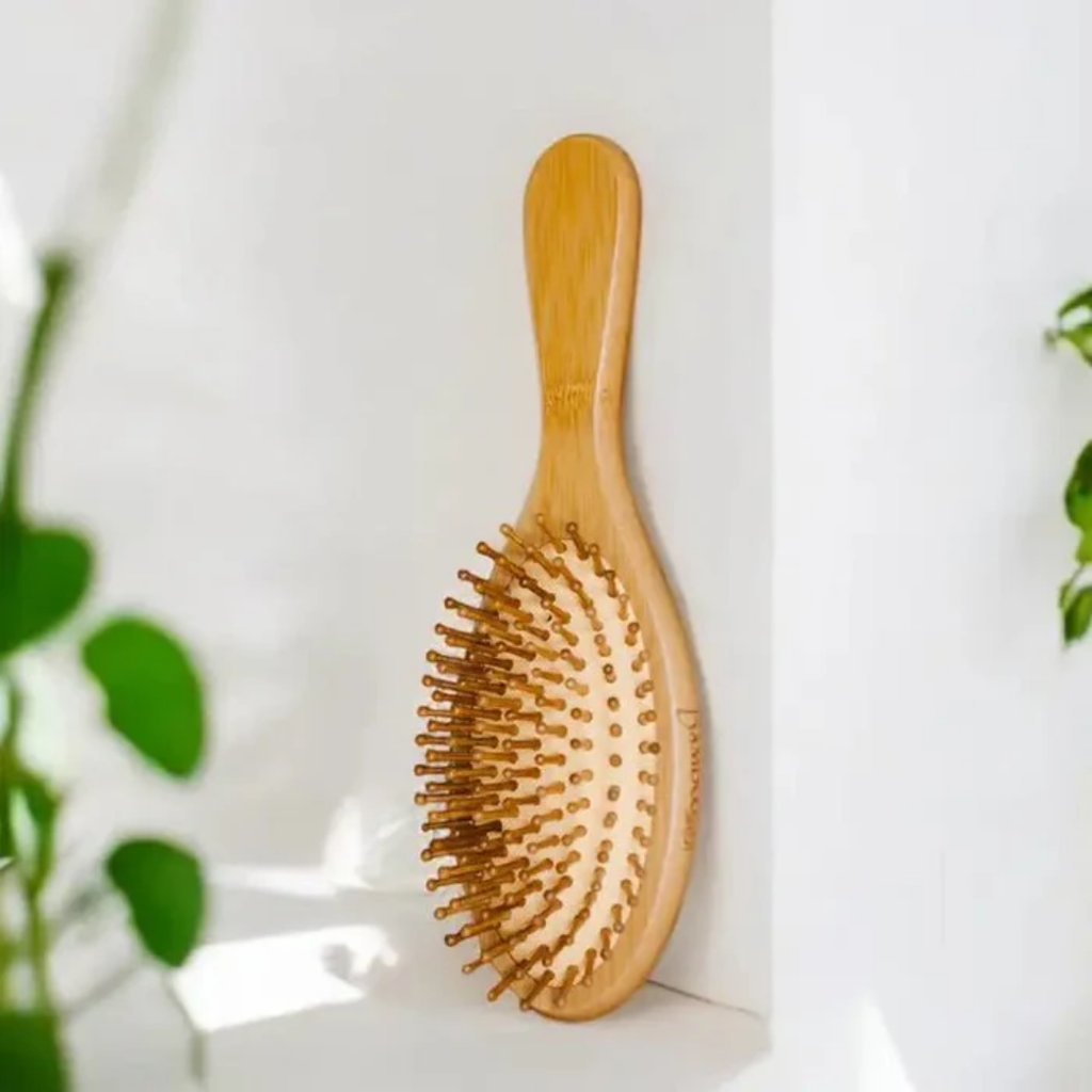 Sustainable Bamboo Rounded Hair Brush with Classic Handle