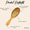 Sustainable Bamboo Rounded Hair Brush with Classic Handle
