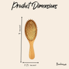 Sustainable Bamboo Rounded Hair Brush with Classic Handle
