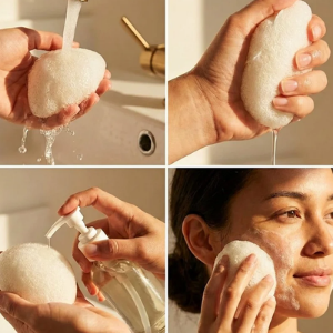 Natural Konjac Facial Sponge | Gentle Exfoliating &amp; Eco-Friendly Cleanser