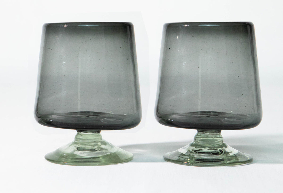 Handblown Short Stemmed Wine Glass - Set of 2