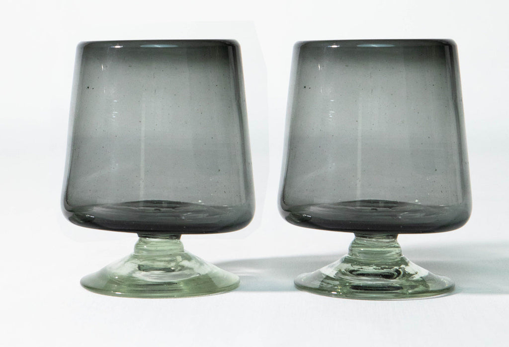 Handblown Short Stemmed Wine Glass - Set of 2