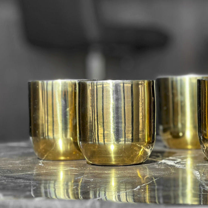 Double Walled Cup - Brass Color
