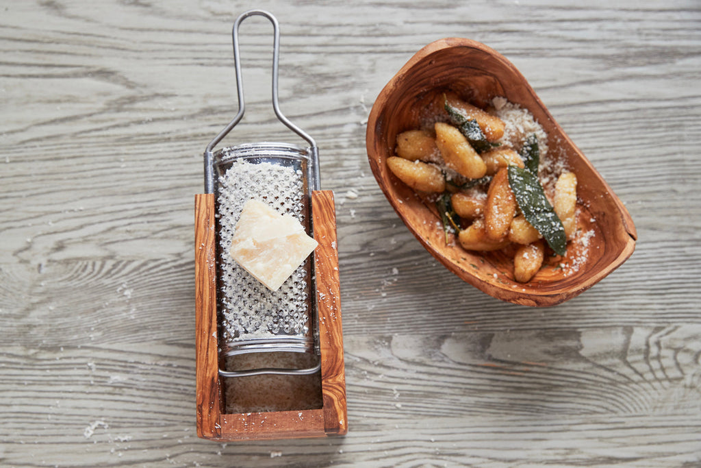Italian Olivewood Parmesan Cheese Box Grater