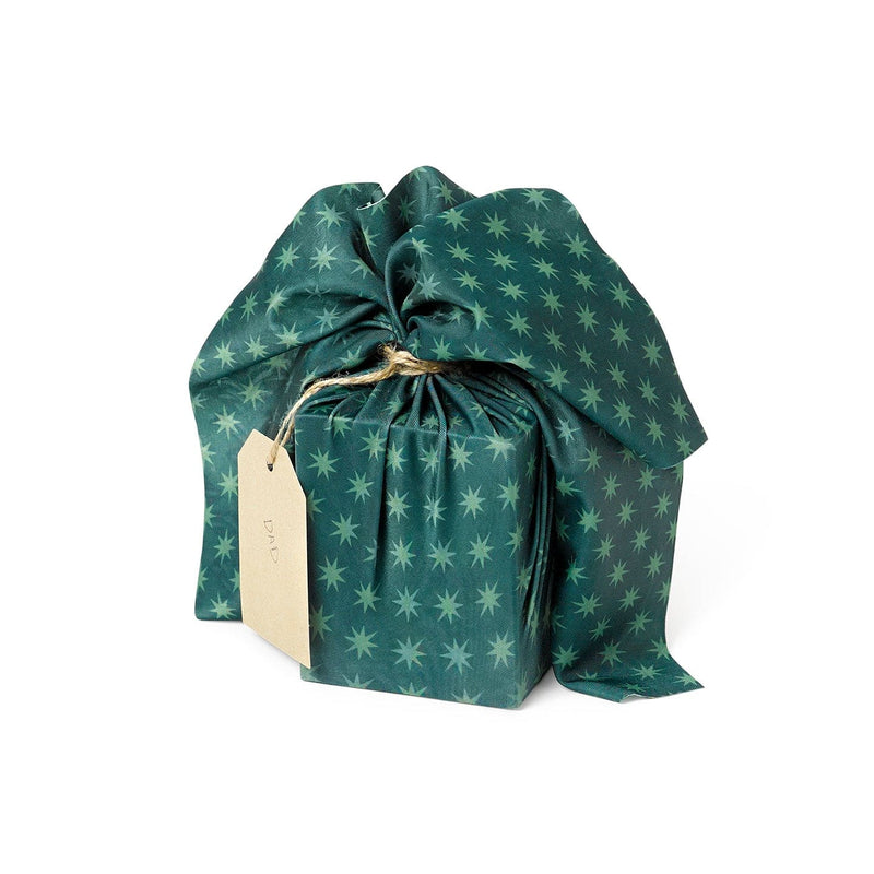 Small Reusable Cloth Furoshiki Gift Wrap | Christmas Trees & Stars