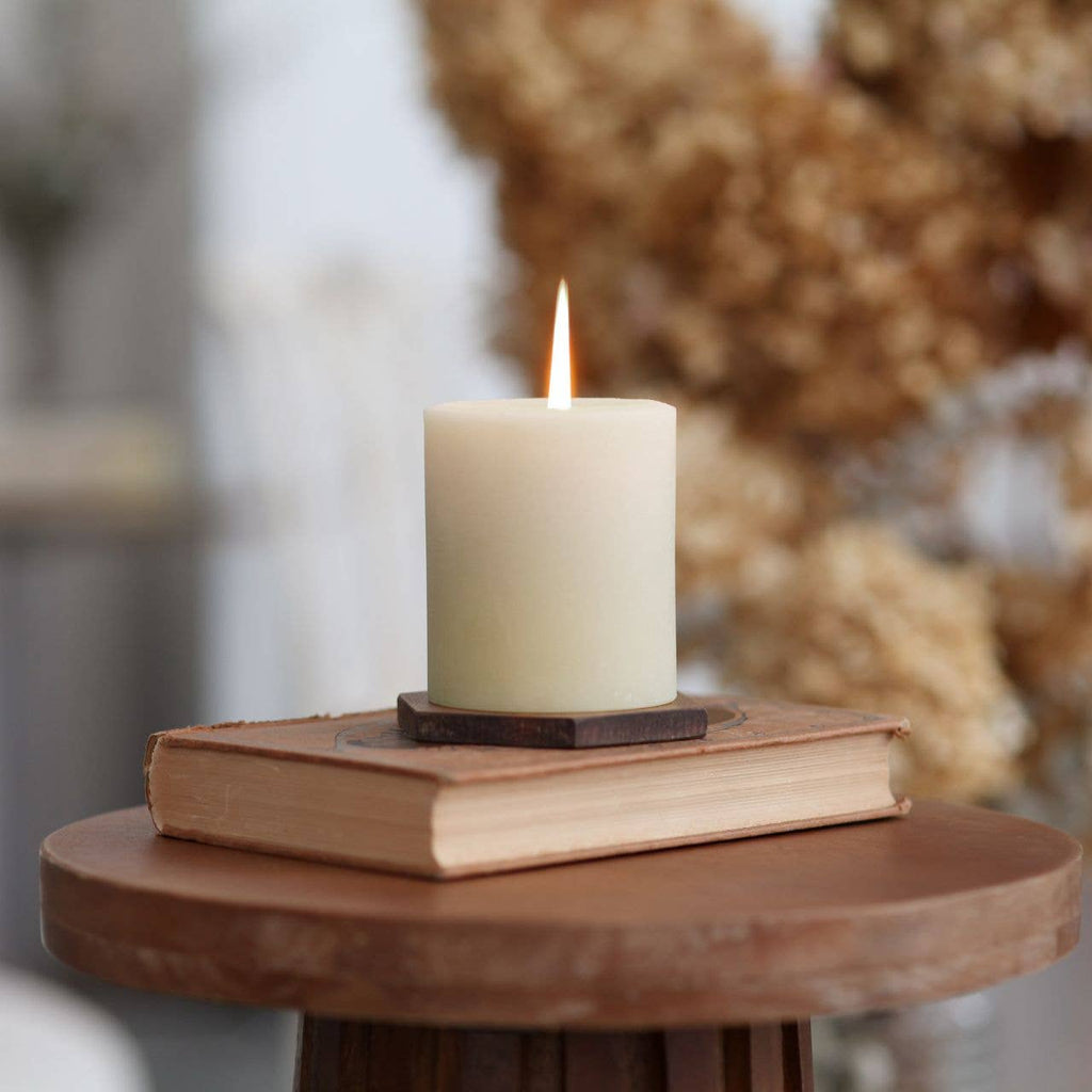 100% Pure Beeswax Pillar Candles (Multiple Colors)