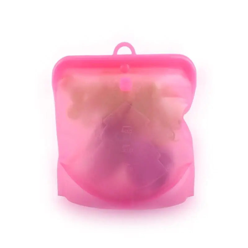 Turquoise Silicone Snap Close Bag – Medium | Reusable Food Storage | Zero-Waste Alternative