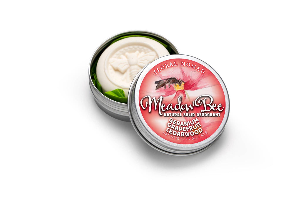 Meadow Bee - Floral Nomad Meadow Bee Deodorant-Grapefruit Geranium Cedar