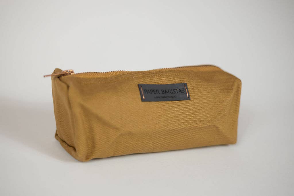 Recycled Canvas Pencil Bag | Leak-Proof, Washable &amp; Eco-Friendly