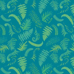 Beeswax Wrap Bulk Roll – Fern Print (13.5" × 42") | Reusable Organic Beeswax Food Wrap