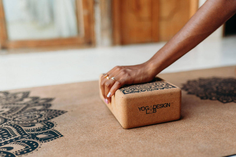 Cork Yoga Block – Mandala Black