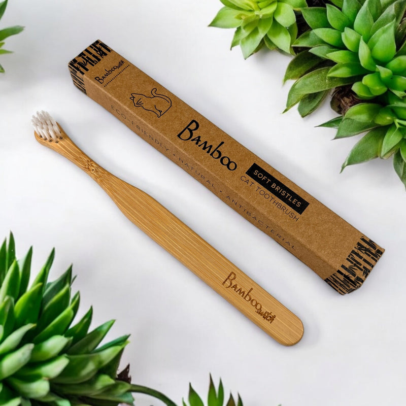 Bamboo Cat Toothbrush | Plastic-Free, Compostable Pet Dental Care