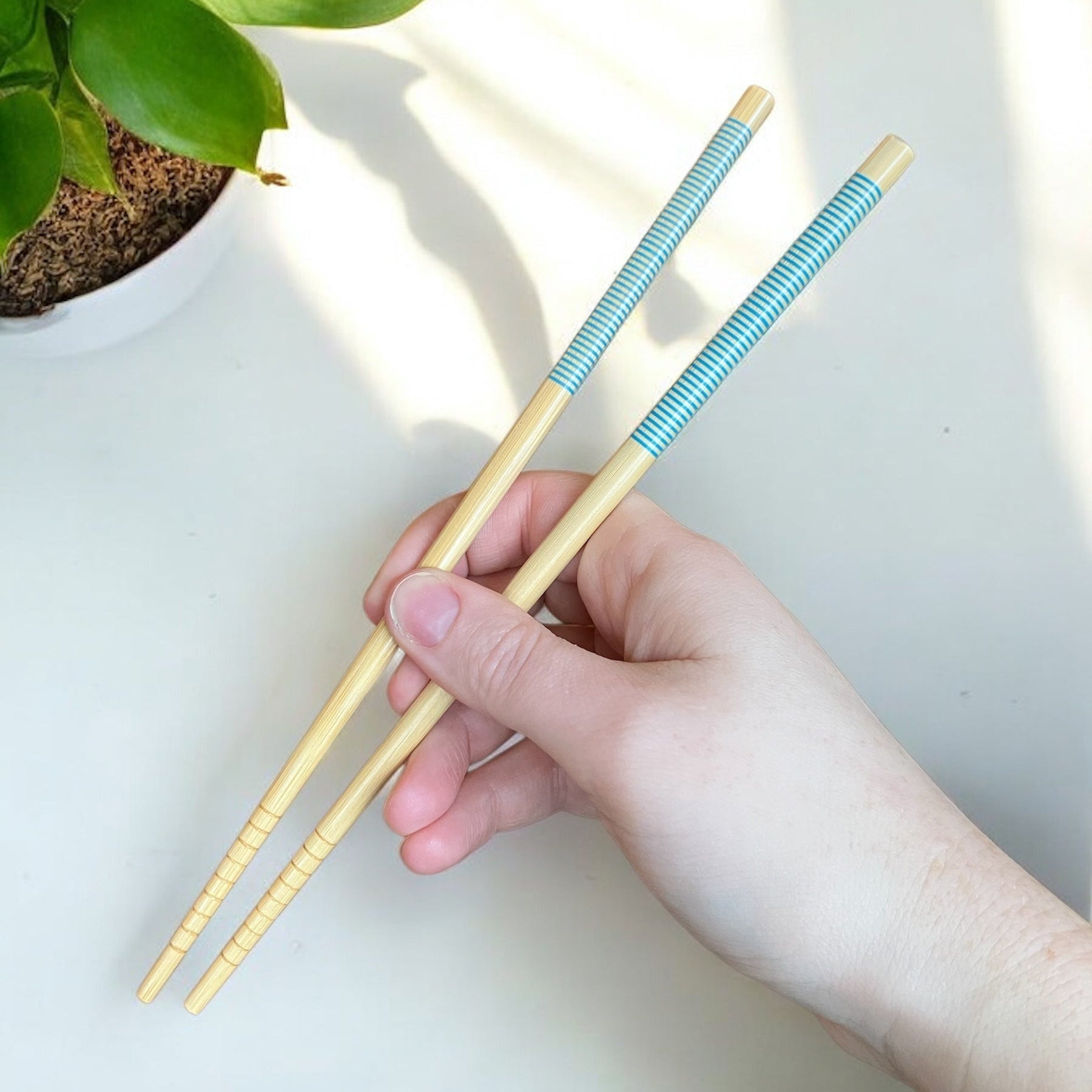 Reusable Bamboo Chopsticks – Set of 2 | Eco-Friendly, Plastic-Free Utensils