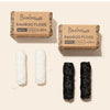 Bamboo Floss Refill Pack – 2 Plastic-Free, Compostable Charcoal Floss Spools for Sustainable Oral Care