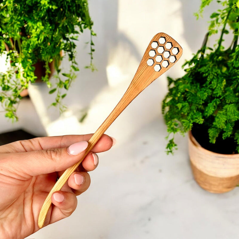 Bamboo Honey Dipper – Sustainable Drizzling Tool for Honey, Syrups & More