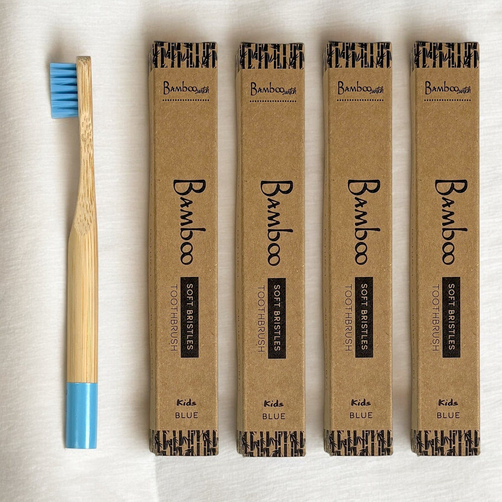 Bamboo Kids Toothbrush with Round Handle – Eco-Friendly Children’s Toothbrush