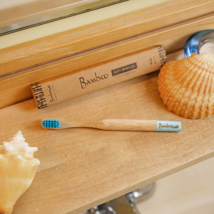 Bamboo Kids Toothbrush with Round Handle – Eco-Friendly Children’s Toothbrush