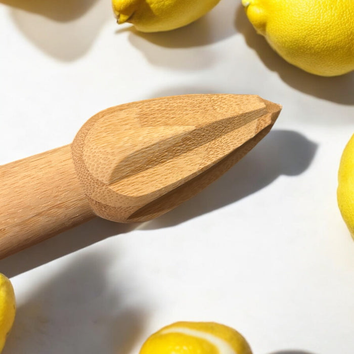 Bamboo Lemon Juicer Drill – Eco-Friendly Handheld Citrus Juicer for Lemons & Limes