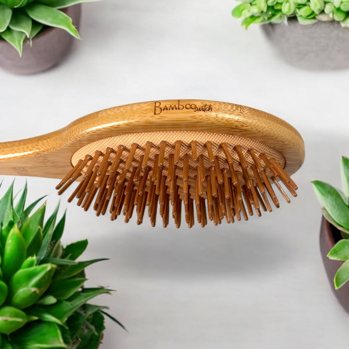 Bamboo Long Handle Back Massager | Eco-Friendly Full Body Massage Tool | Bamboo Peg Massager