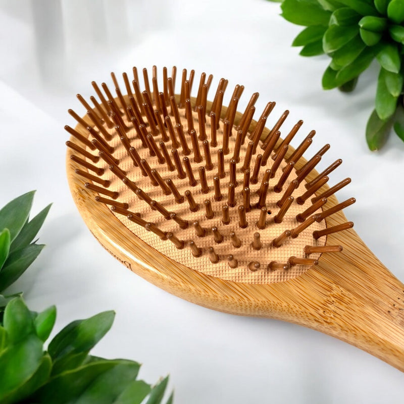 Bamboo Long Handle Back Massager | Eco-Friendly Full Body Massage Tool | Bamboo Peg Massager