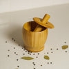 Bamboo Mortar & Pestle with Lid – Sustainable Kitchen Tool for Herbs, Spices & More