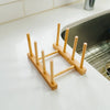 Bamboo Pegged Drying Rack – Compact Eco-Friendly Dish Drainer