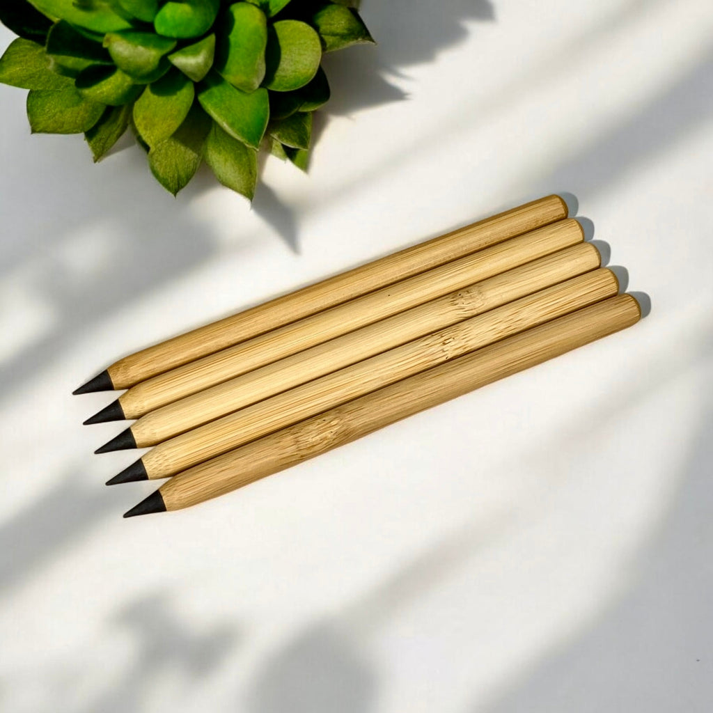 Bamboo Alloy “Never Ending” Pencil – Sustainable, Refillable-Free & Long-Lasting Writing Tool