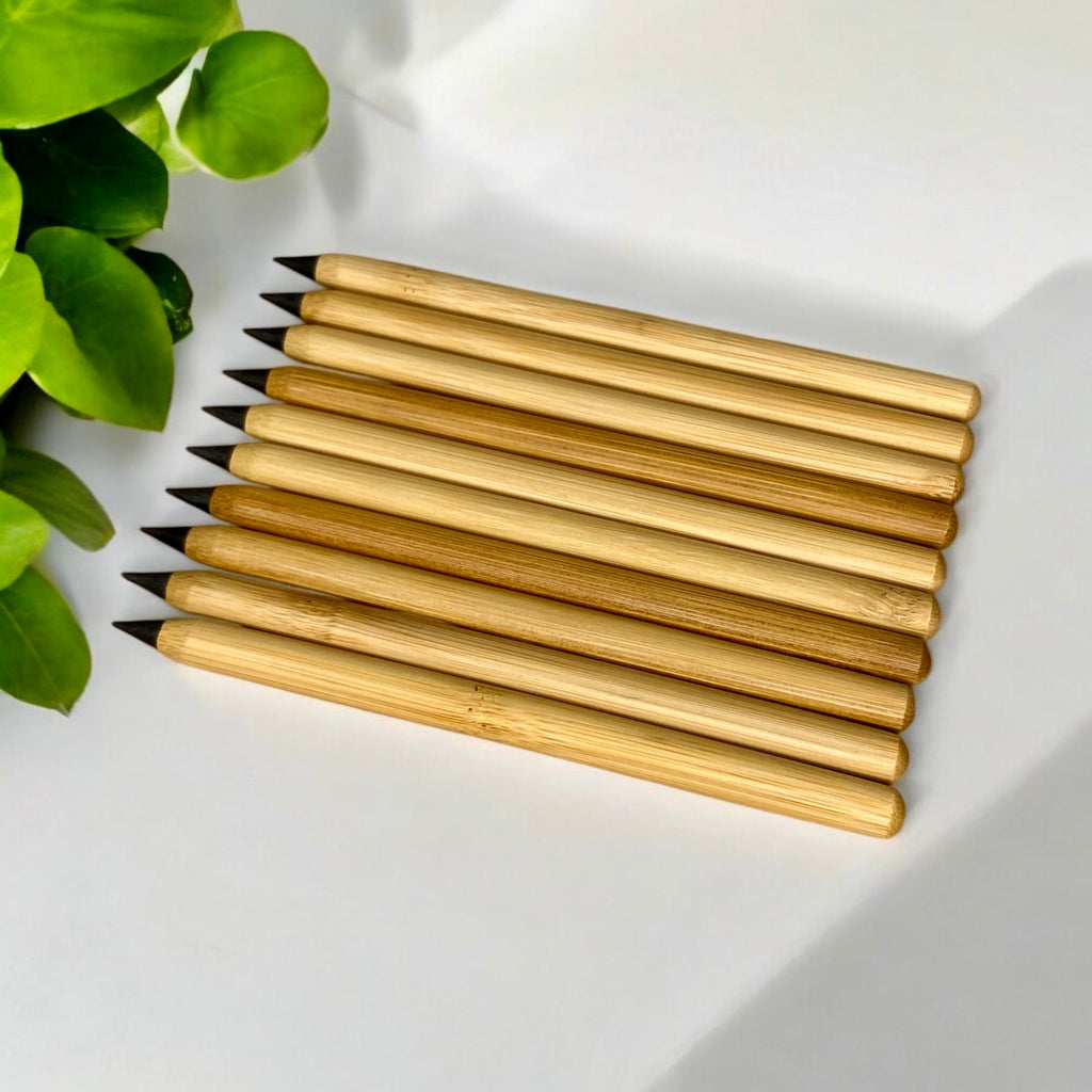 Bamboo Alloy “Never Ending” Pencil – Sustainable, Refillable-Free & Long-Lasting Writing Tool