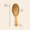 Sustainable Bamboo Rounded Hair Brush with Classic Handle