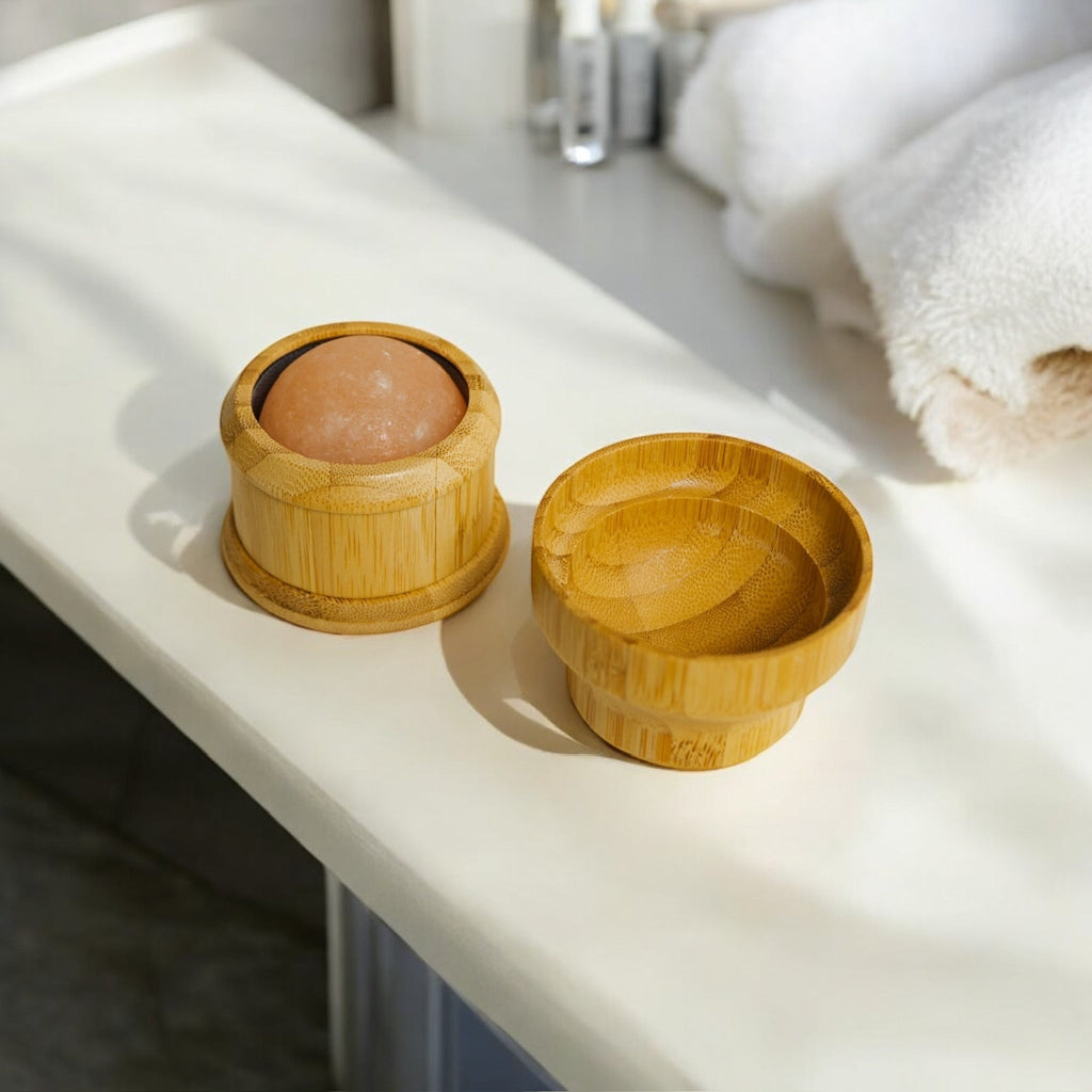 Bamboo Himalayan Salt Massage Rollerball – Natural Tension Relief & Relaxation Tool