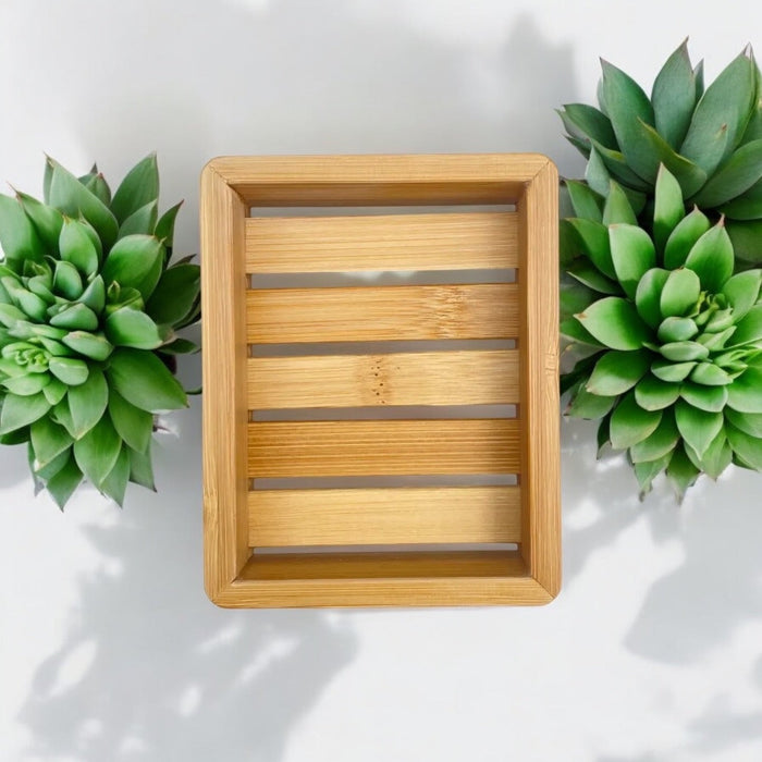 Bamboo Soap Lift with Deep Shelf – Eco-Friendly Soap Saver & Organizer