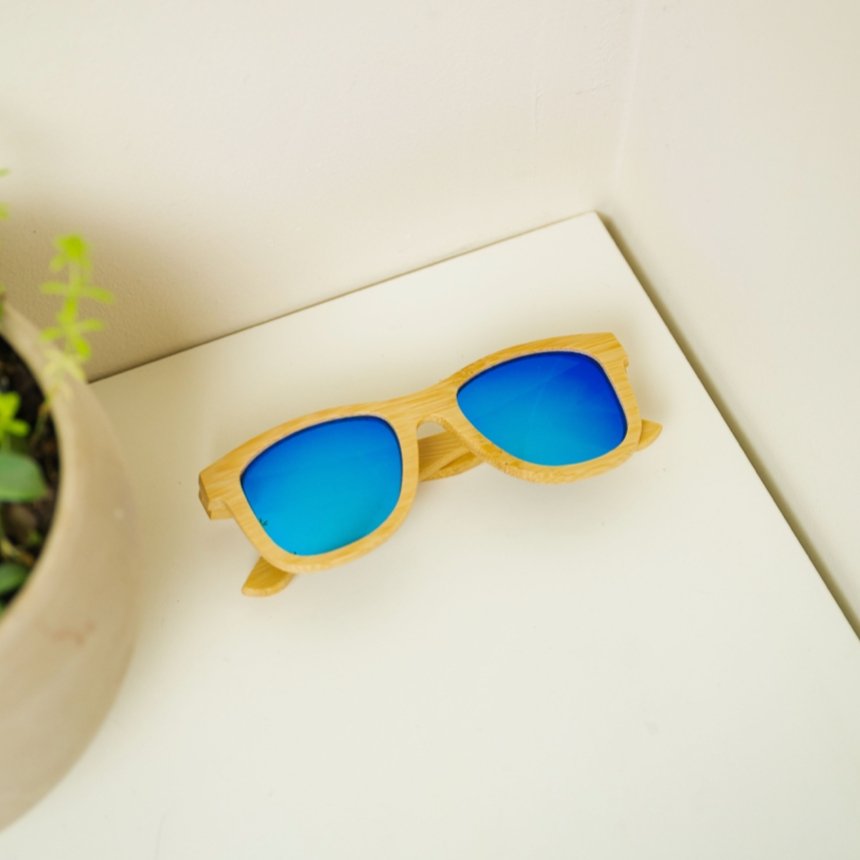 Bamboo Sunglasses with Case – Eco-Friendly Polarized Shades for Sustainable Style